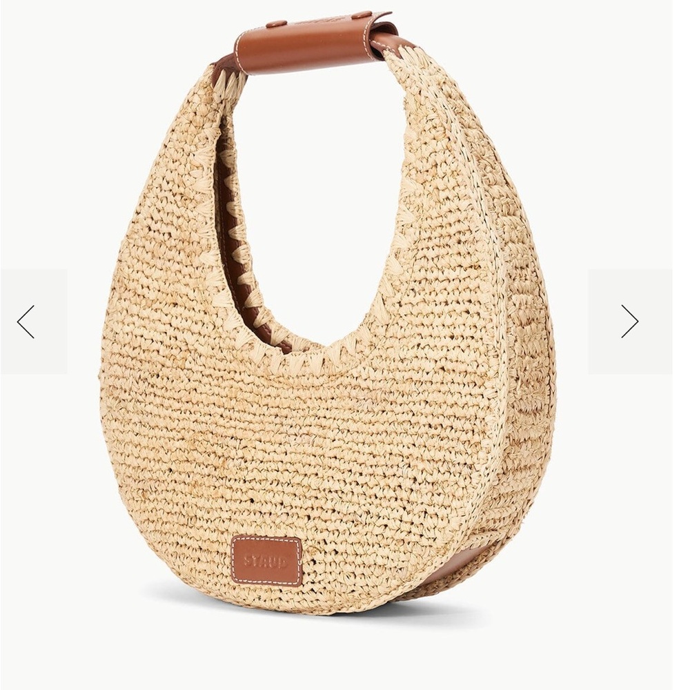 MOON RAFFIA BAG NATURAL RAFFIA